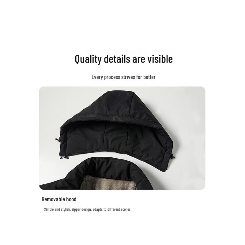 PLAYBOY Men's Warm Hooded Padded Jacket