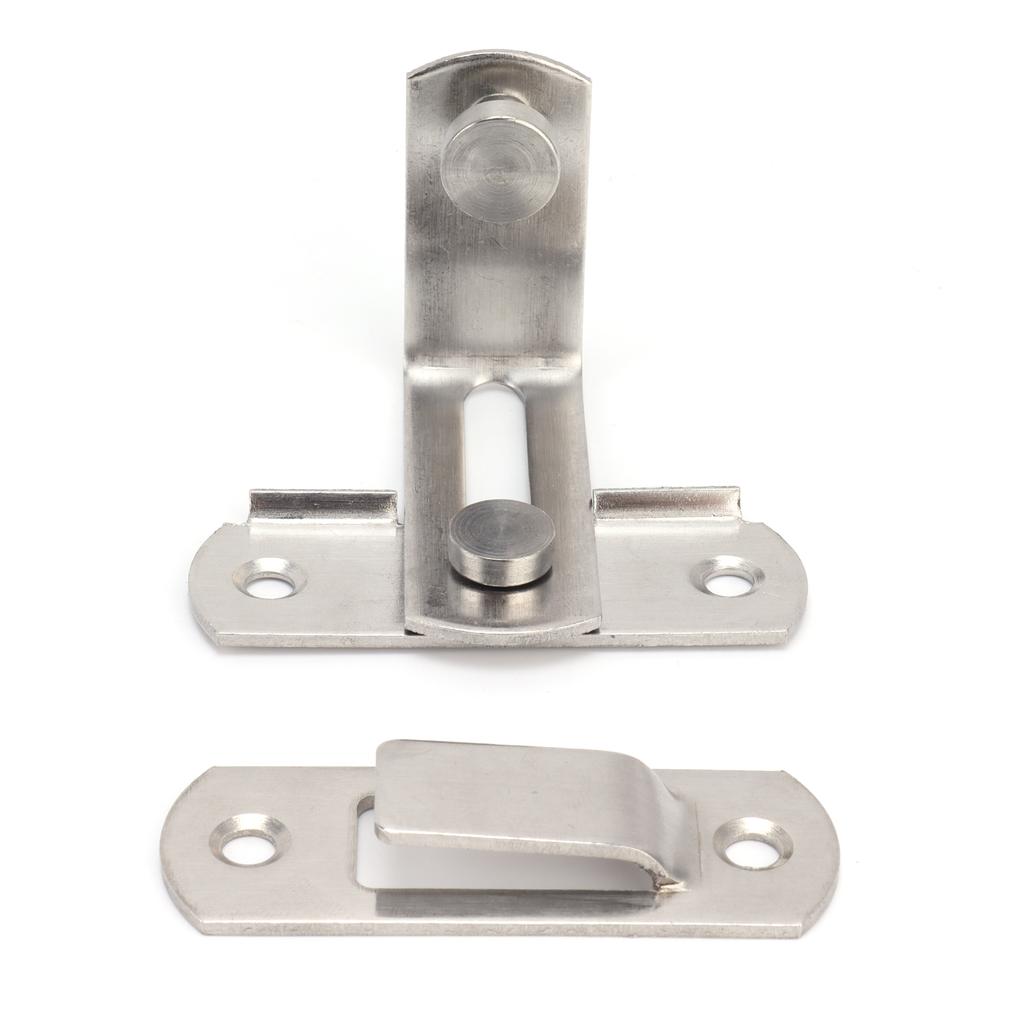 90 Degree Angle Barn Door Latch Buckle Stainless Steel Sliding Door Hardware Accessory