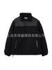 Splicing stand-up collar winter new loose thickened warm trend loose trendy brand imitation fur top
