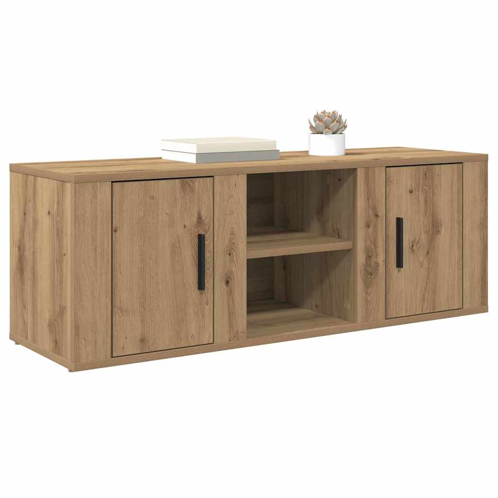 Artisan Oak TV Stand 100 x 31.5 x 35 cm Particleboard