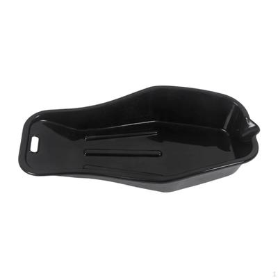 2.8 L Low Profile Oil Drain Pan Change Large Capacity Easy Installation Black Spare Part