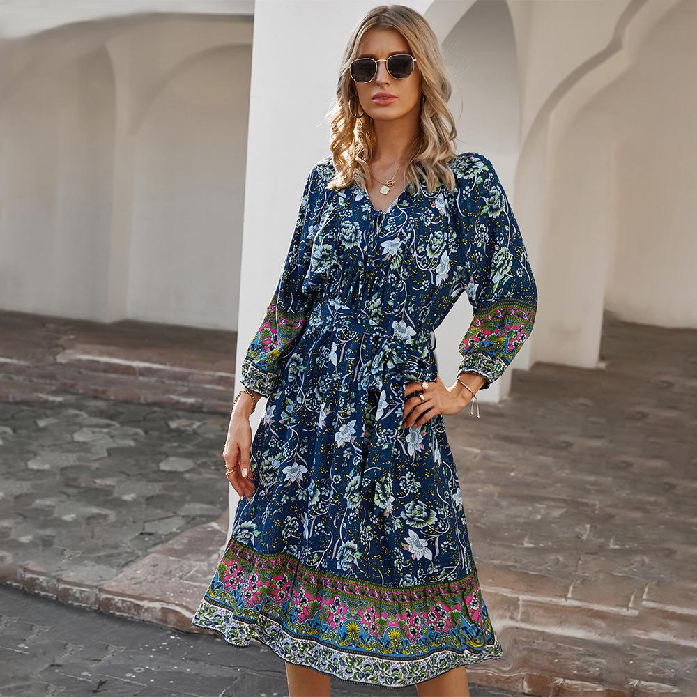Frauen Boho Beach Strappy Farbverlauf Farbe Langes Maxikleid Holiday Sommerkleid Frauen Boho Beach Strappy Farbverlauf Farbe Langes Maxikleid Holiday Sommerkleid