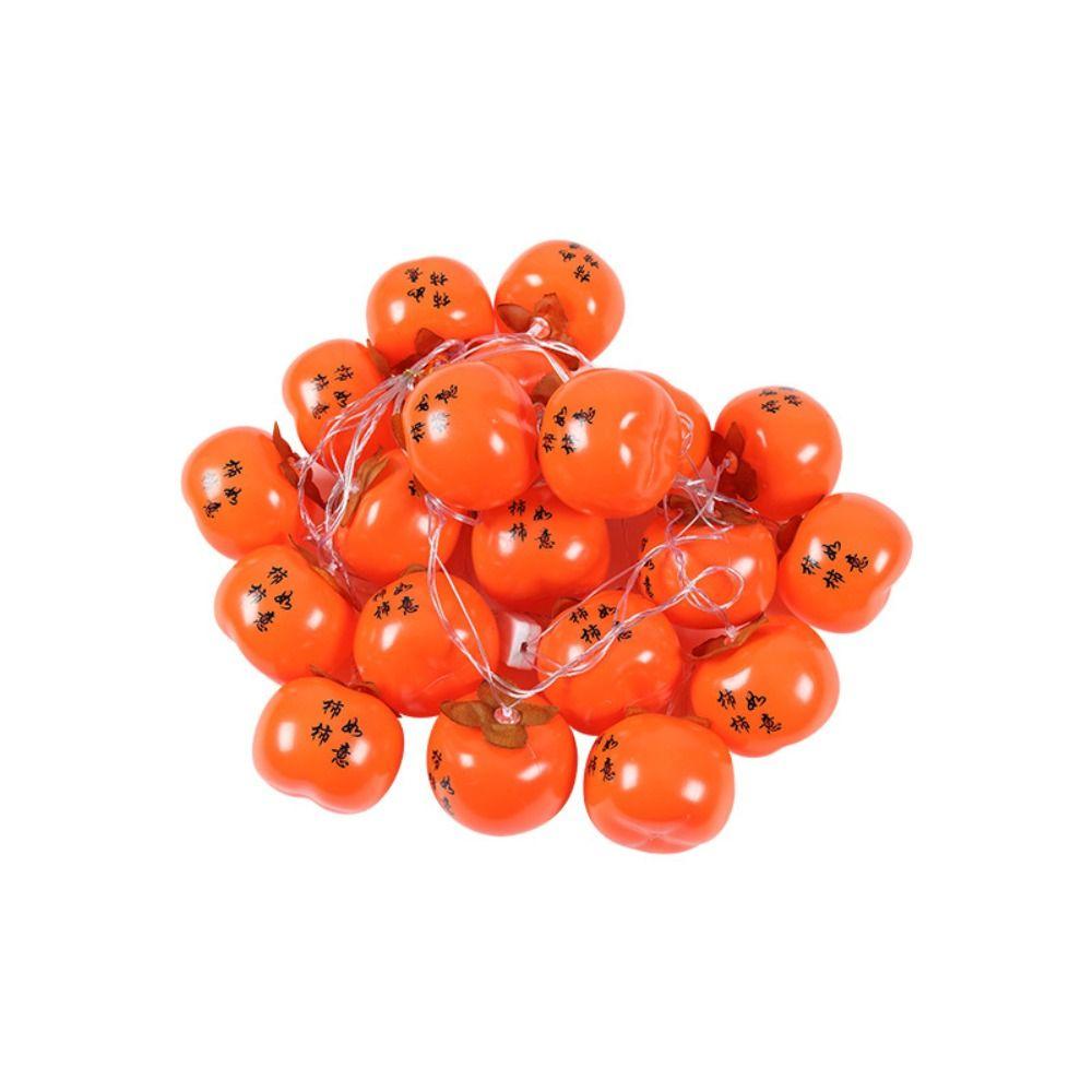 String Lights Waterproof LED Ruyi Lights Super Bright LED 20 Red Lanterns Durable USB Powered Persimmon Light Festival Lighting