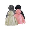 Spring and Autumn Kidsren's Solid Color Windbreaker Jacket, Hooded Zipper Shirt for Older Kids, Long-Sleeved Casual Clothes for Boys and Girls