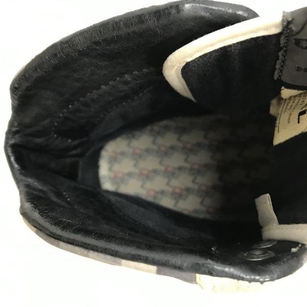 Diesel Adidași cu talpă înaltă Botine Scurte Carouri Negru x Alb Mărime 28.0cm(FOLOSIT)