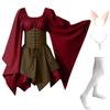 New Long-sleeved Women's Renaissance Medieval Dress
