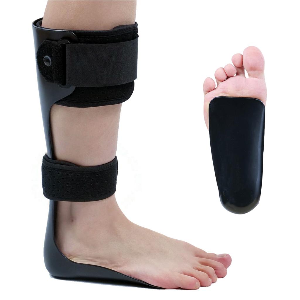 AFO Foot Drop Brace with unique Half-Palm Design, Lightweight Medical Drop Foot Stabilizer Orthotic Brace for Walking & Exercise