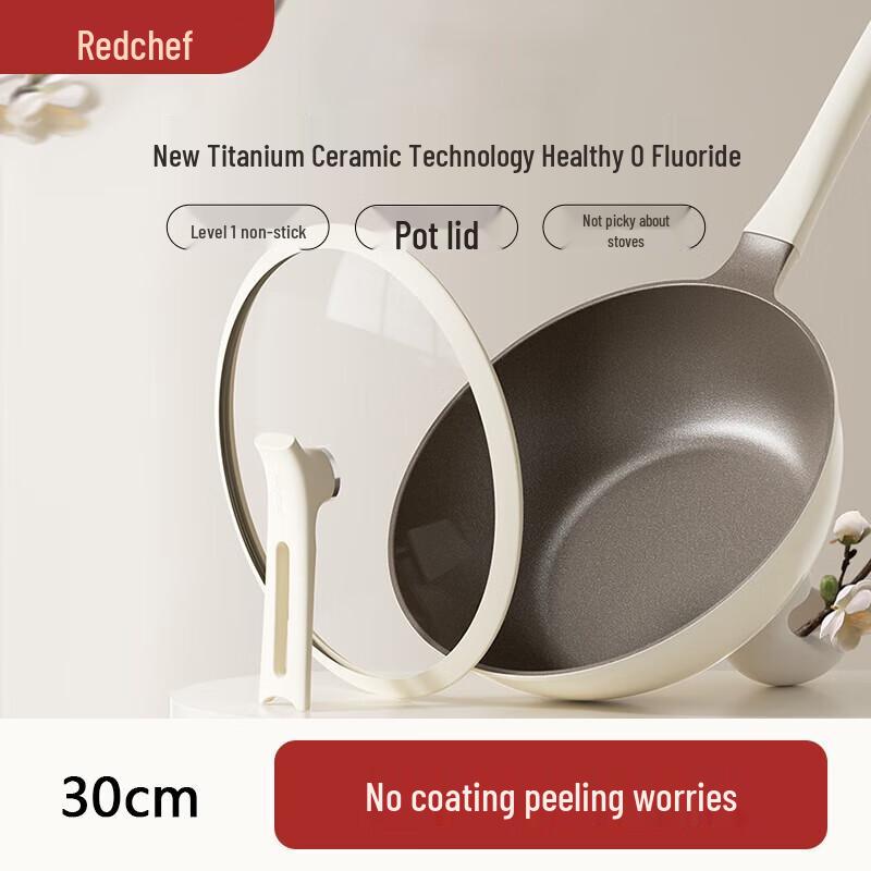 

Red Chef 30cm Titanium Ceramic Non-stick Wok