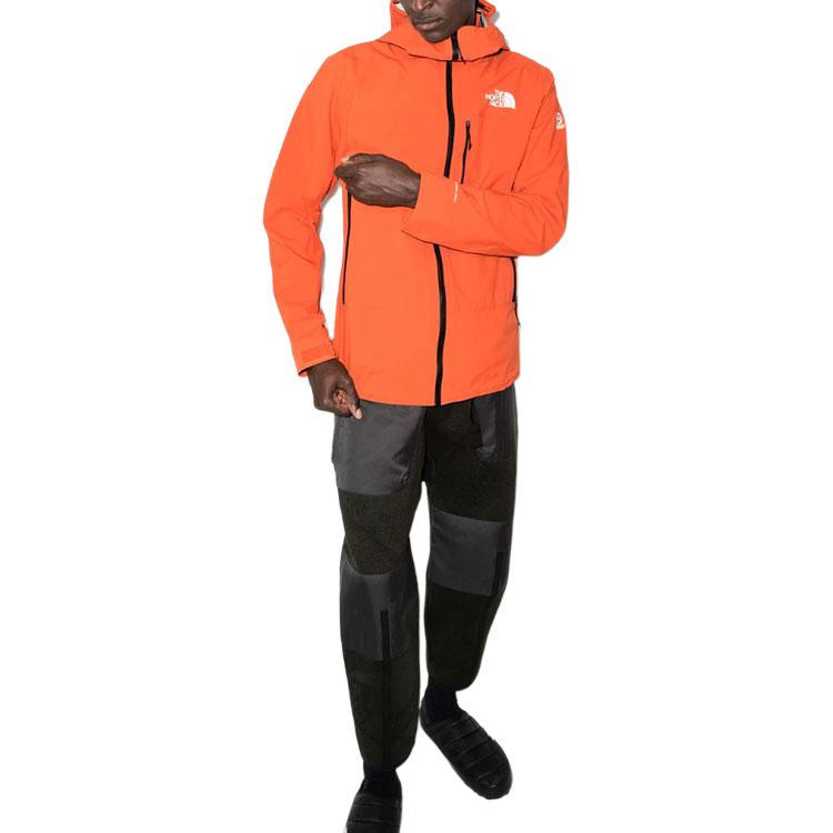 The North Face Jackets Men's Orange Hooded Moderate Straight Fit NF0A4ANI-EMJ