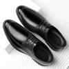 FashionFashion Casual Cow Leather Men's Dress Shoes Spring Autumn New Designer Wedding Shoes Male Big Size  Black Brown Loafers Men