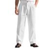 Men's Linen Comfortable And Breathable Straight Striped Suit Trousers