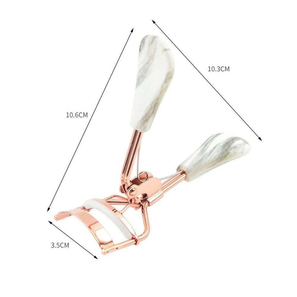 Ergonomic Handle Lashes Curling Clip Stainless Steel False Lash Clamps  Cosmetic Accessories