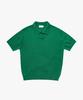 ESN Washable Collared Short Sleeve Knit Green