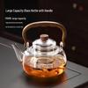 YIHUTEA Transparent Glass Tea Set with Beam Kettle