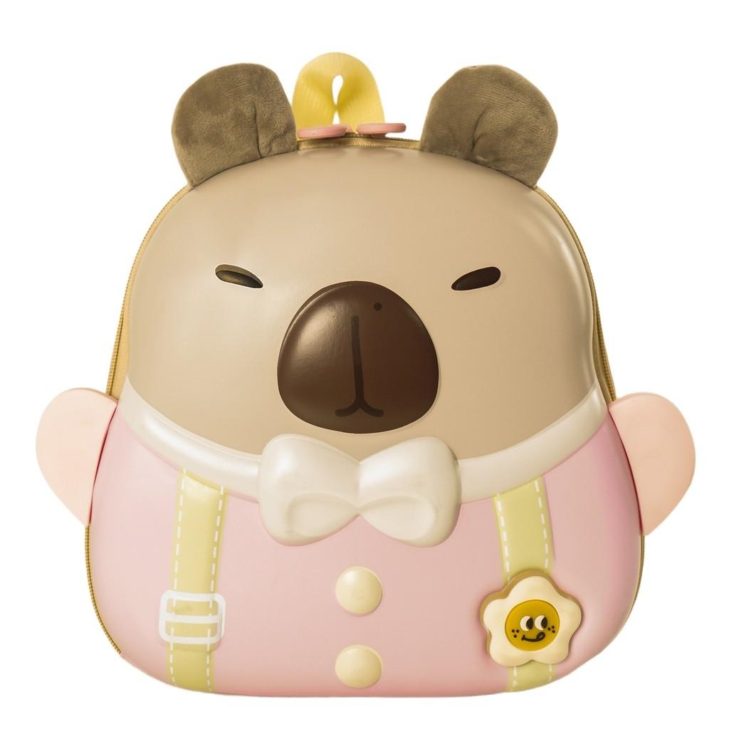 Eva Material Childrens Cute Capybara Backpack For School Outings Use Daily