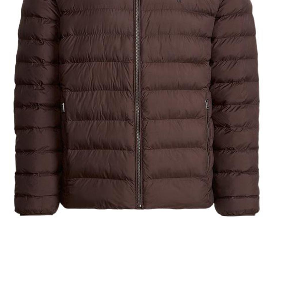 Polo Ralph Lauren Solid Color Zip Neck Casual Padded Jacket Men Jackets Brown MNPOOTW16020928-201