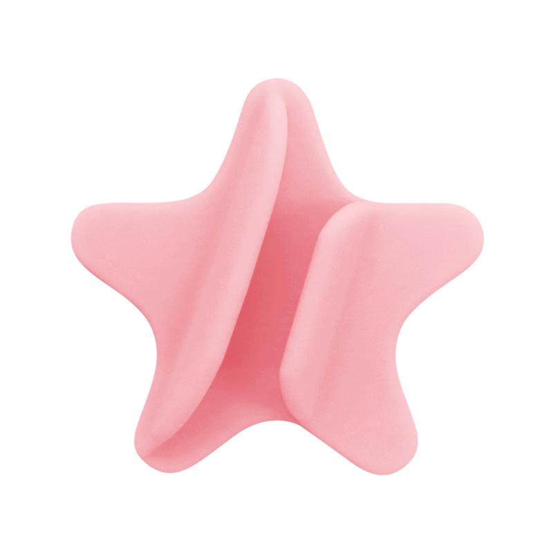 Multi-Color Portable Phone Stand | Lipstick/Lip Gloss Shape Star Design | Silicone Adhesive Lazy Mount for for All Phone Case