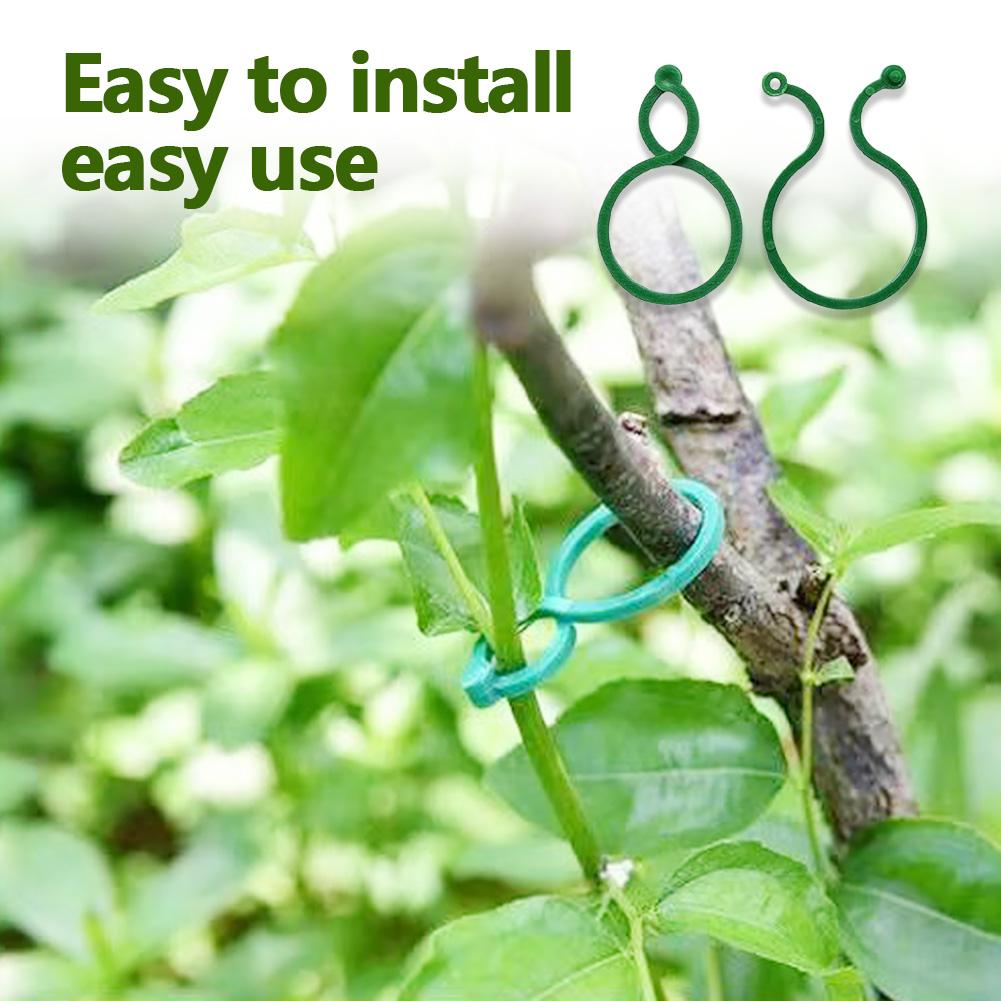 50/100/200Pcs Small Plant Clips Reusable Gourd Buckle Clips Multifunctional Plant Holder Trellis Clips for Securing Plantings