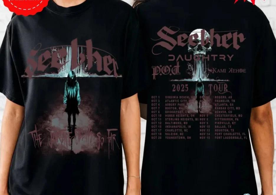 Seether Tour Shirt 2025, The Surface So Far Album Tee S-5XLT-shirt T