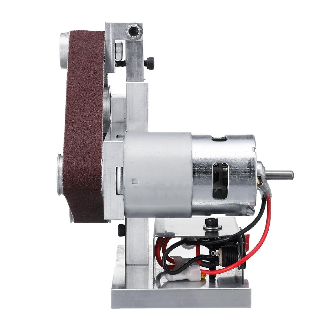 330x20MM DIY Belt Sander Machine Mini Sanding Grinding Sharpening With 7-speed Speed Control Power Supply