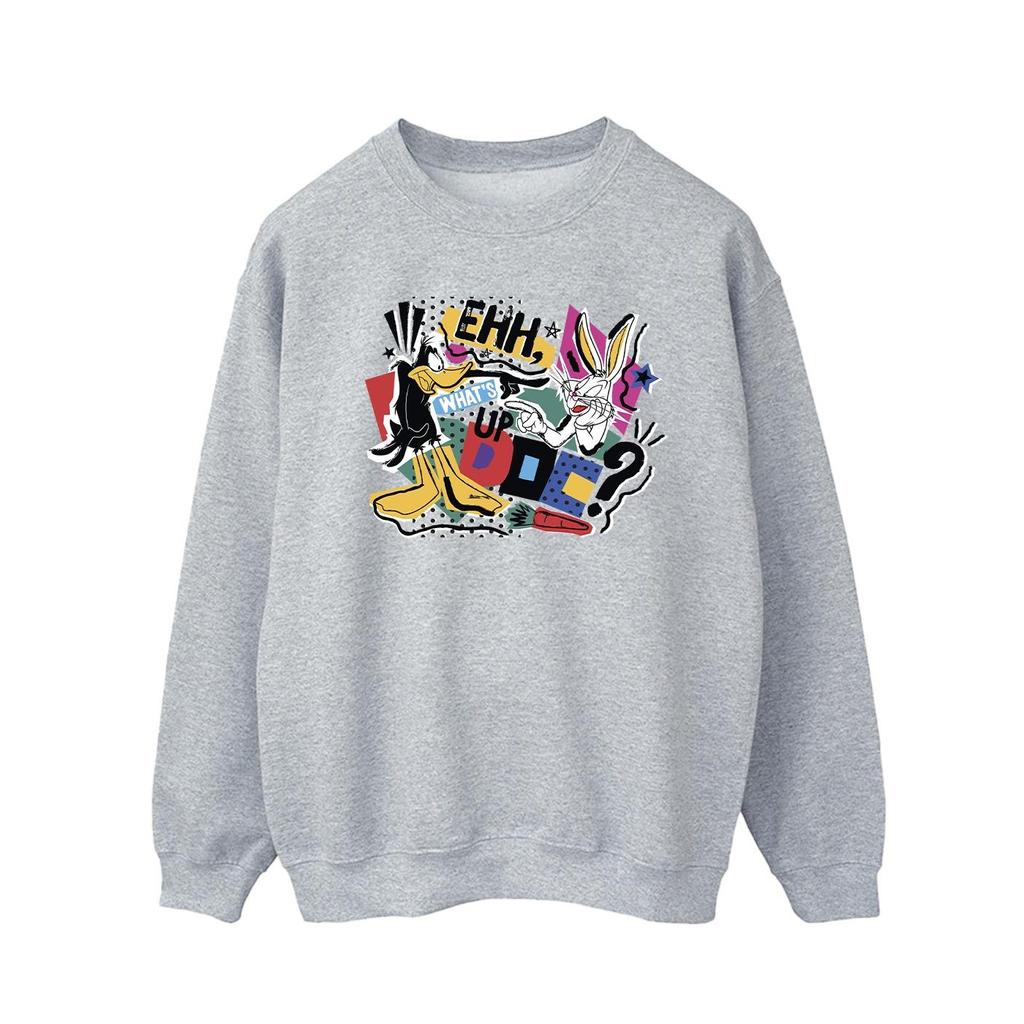 Looney Tunes Mens WhatÂ´s Up Doc Pop Art Sweatshirt