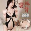 Sex Underwear Sexy Tights Seduction Neck Gathering Cross Strap Backless Open Sling Sling