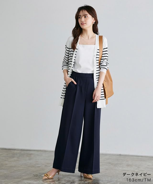 Pierrot Short Heather Charcoal Women's High-Quality Wide-Leg Pants, Length, PL,