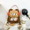 Panda Little Plush Bag Doll With Earphones Raccoon Crossbody Bag Present Gift