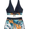 Swimming river swimsuit new bikini swimsuit, split print boxers swimsuit sexy women bikini