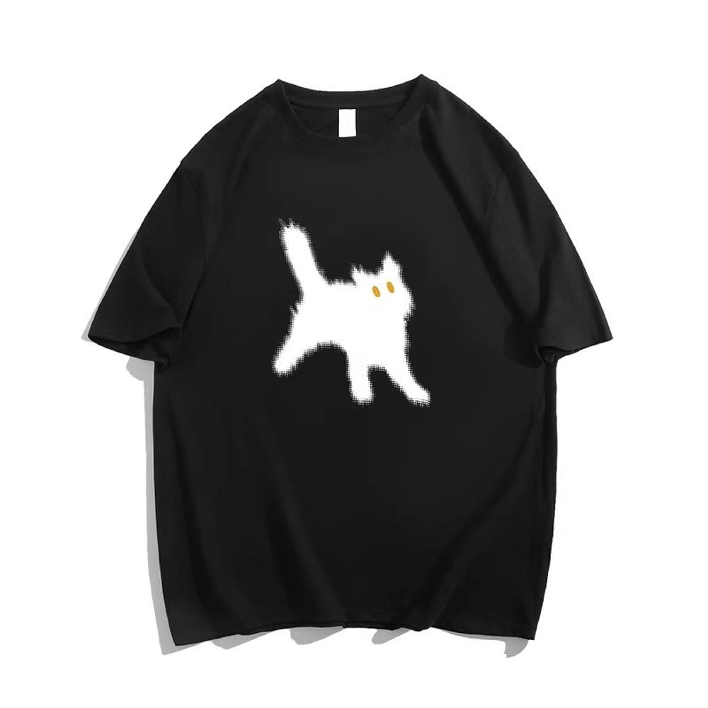 Y2k Casual Tops Female Clothes Girls Korean Fashion Blouse Kawaii Harajuku Streetwear Pet Dogs Cats Graphic Tees Women's T-shirt
