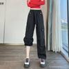 AmericanStyle Cargo Pants for Women  SpringAutumn Loose Cool Style MultiPocket Mountaineering Straight WideLeg Trousers