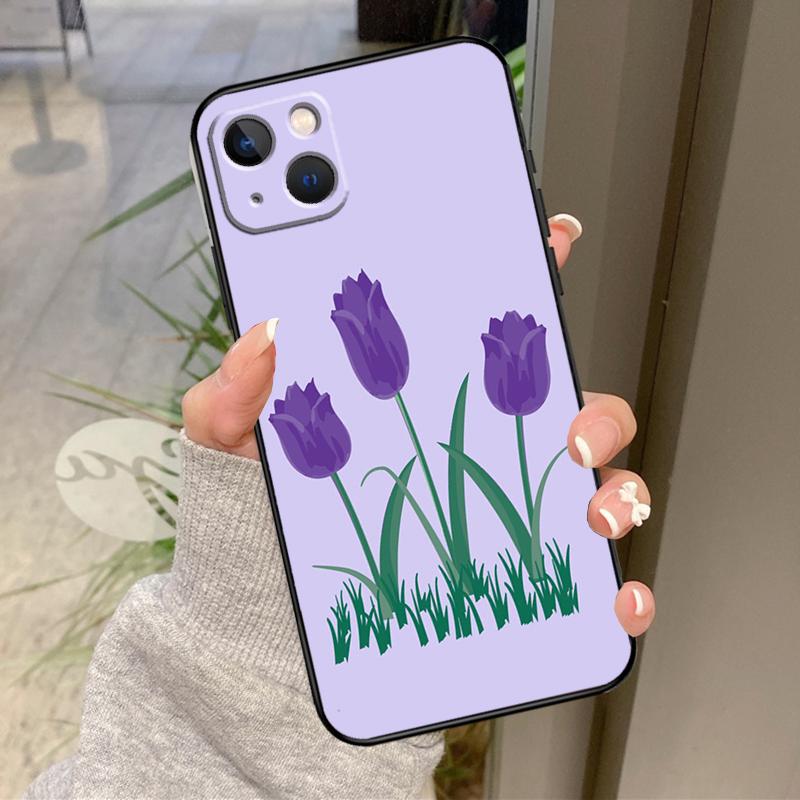 Tulips Flower Spring Case For iPhone 16 Pro Max 15 14 12 11 13 17 Pro Max Plus 12 13 Mini 16e 17 Air Back Cover
