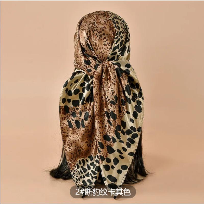 Meier Silk Scarf 90cm Women's Headscarf New Letter Print Scarf Satin Square Scarf