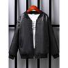 Children's Boys' Leather Jacket Coat for 2023-2024 Spring, Autumn & Winter with Plus Velvet Thickened Outerwear