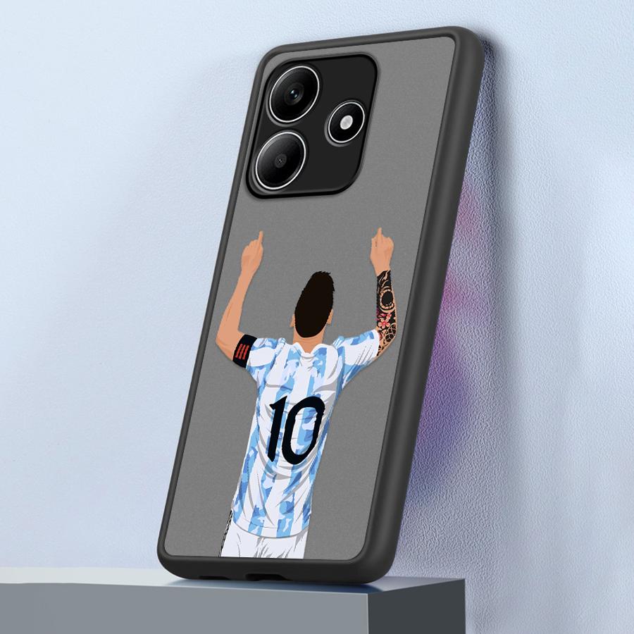 FootBall Number 7 10 Case for Xiaomi Redmi Note 14 13 Pro Plus 13C 14C 9S 11 10 12 A4 Funda Back Phone Cover