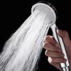 Water Saving Shower Heads Silver Shower Head For-Turbo High-Pressure Energy Water Saving Bathroom Handheld Showers Accessories