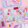 New Princess Makeup Set for Children DIY Handpainted Graffiti Watercolor Painting Creative Girl