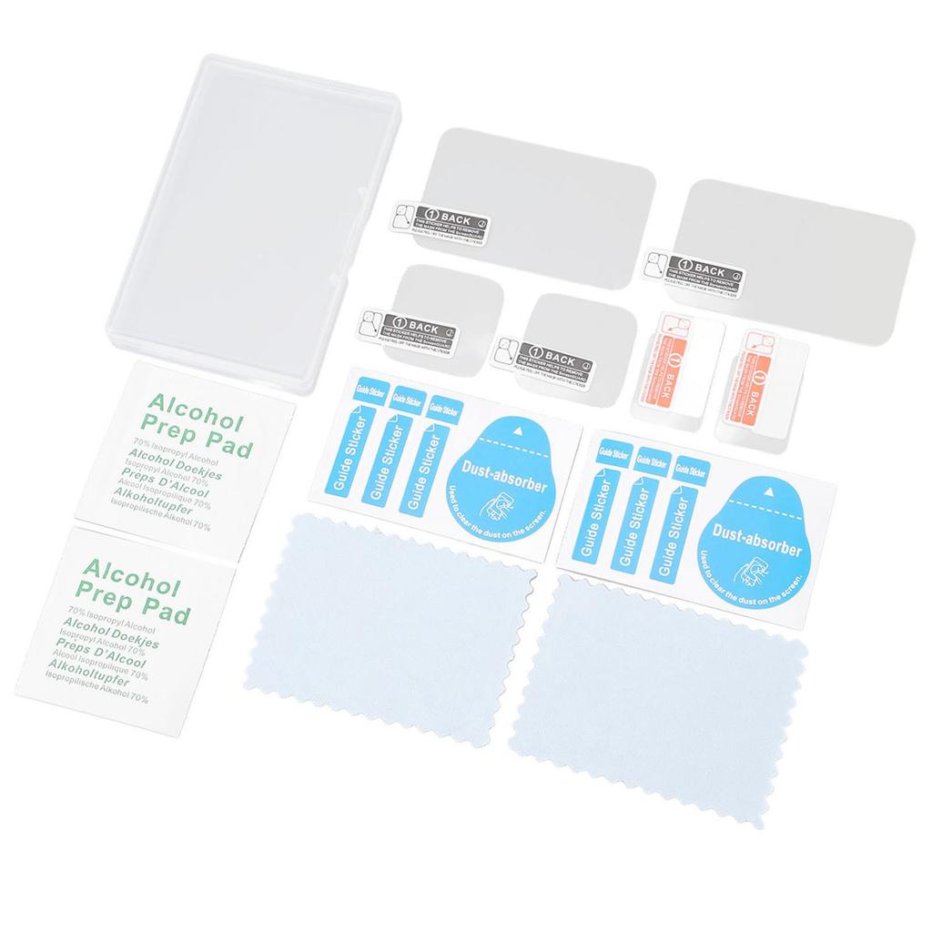 2 Pack Action Camera Screen Lens Protector Tempered Glass Scratch Resistant Ultra Thin Screen Protector with Lens Guard