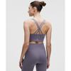 Lululemon Energy Longline Bra  MeDium Support  B D Cups Grape Mist