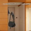 Modern Wall Mounted Coat Hook Bathroom Cloakroom Closet Clothes Rack Holder Hooks(Matte Black)