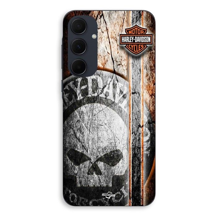 Phone Case - MANIACASE - Samsung Galaxy A55 - Silicone - Vintage Skull - Flexible