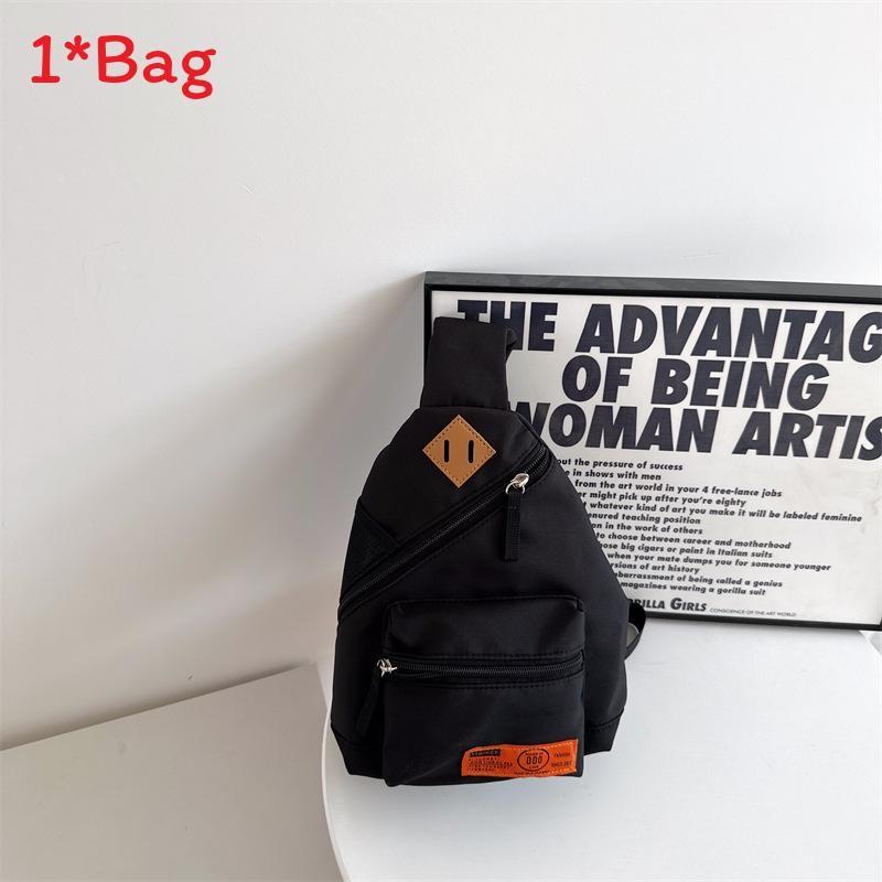 Fashion Children Shoulder Bag With Color Block Design For Casual School Outings