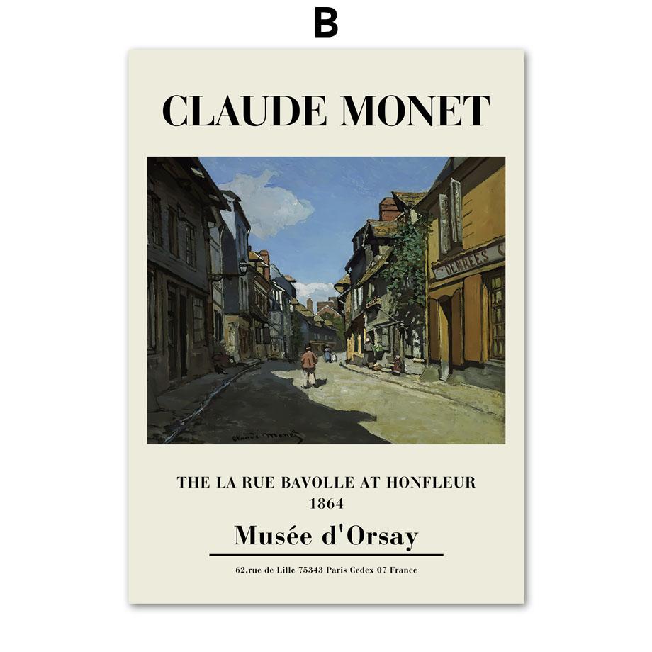 

Моне абстрактный пейзаж импрессионизм плакаты на скандинавскую тему и принты галерея настенная живопись на холсте Декор фотографии для гостиной 40x60 cm No Framed