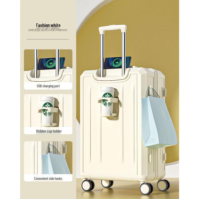 Oumanfei Simple Travel Spinner Suitcase 24 inches