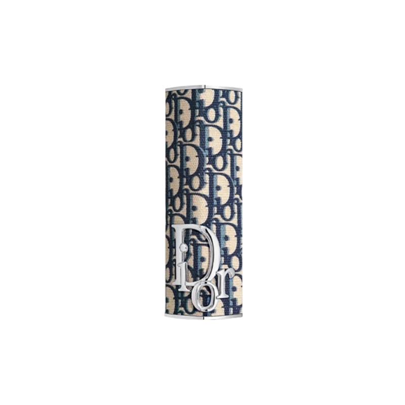 DIOR Glamor Lipstick Limited Edition Fashion Case # Oblique Classic Denim Print белый
