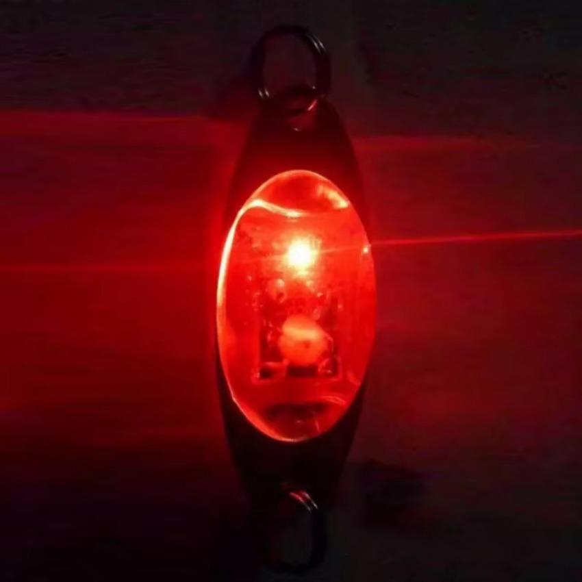 1 Pcs Mini Fishing Lure LED Light Deep Drop Underwater Eye Shape Fishing Squid Fishing Bait Luminous Lure for Attracting Fish