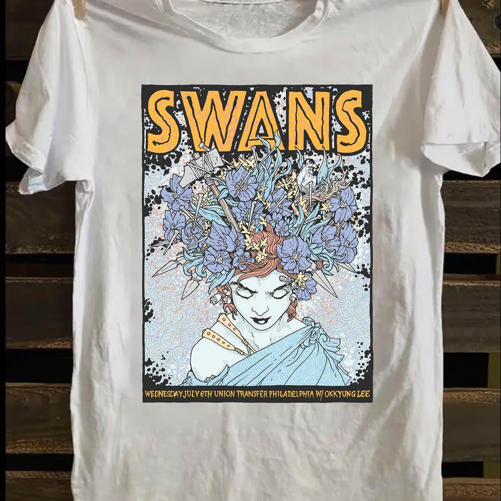 Swans Band Poster WHite Shirt Unisex Concert S to 5XL DO637 Unisex T-Shirt XL