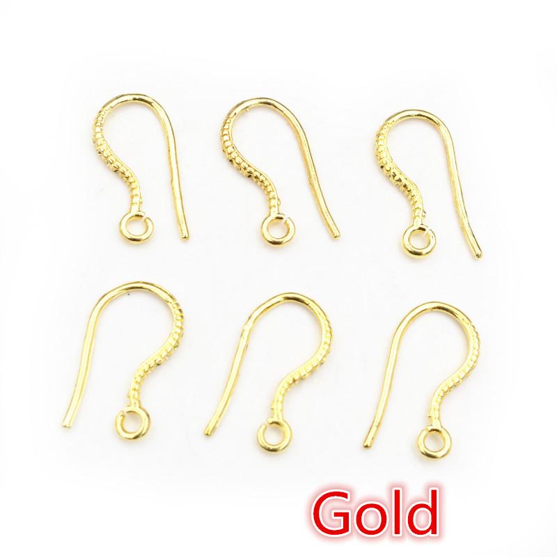 20pcs 17x8mm Brass Matel DIY Earring Hooks Findings Earrings Clasps Earwire Jewelry Making Accessories Supplies