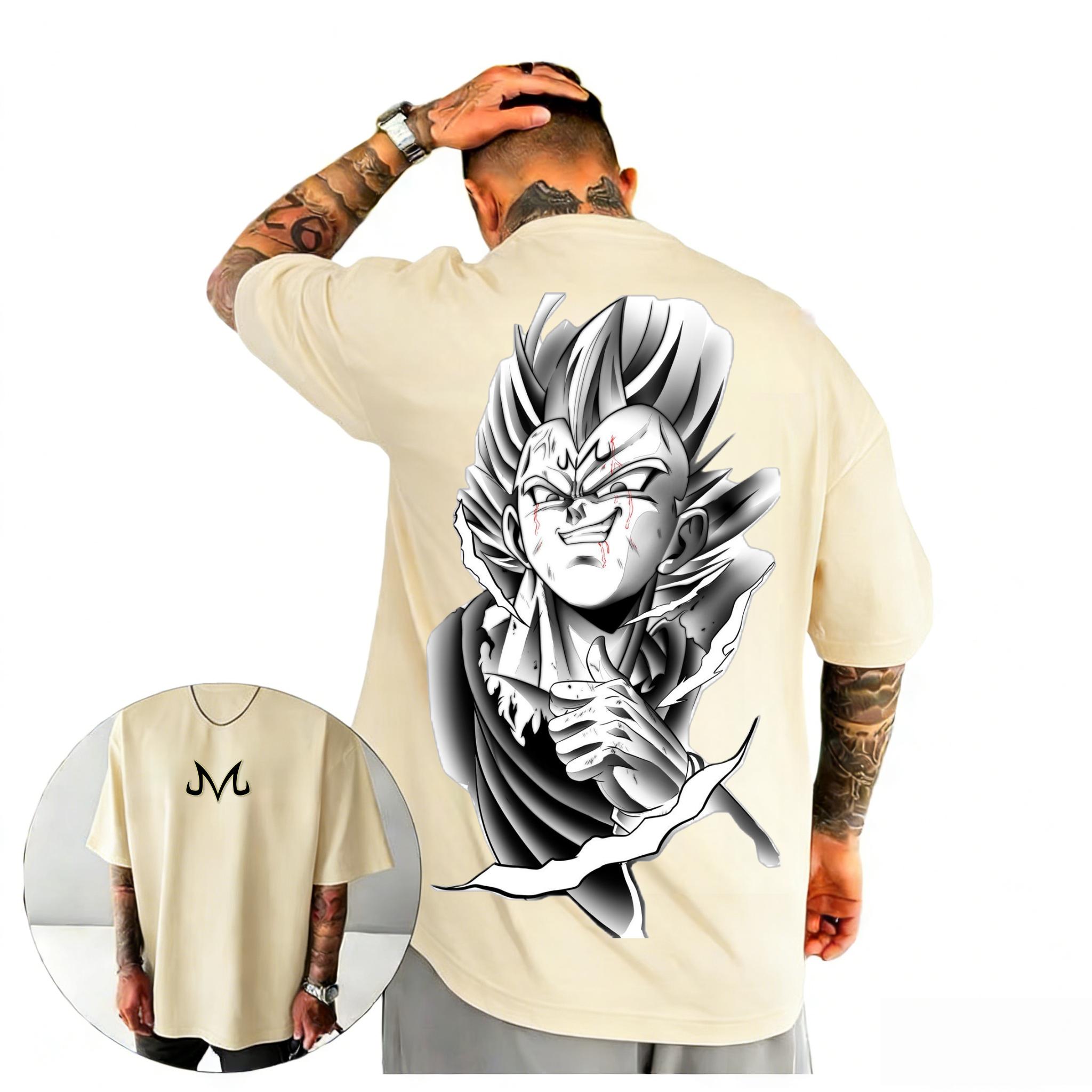GUOYAN TOP 2026 Dragon Ball Z Gohan T-shirt Unisex Gothic Anime Grafische Print Puur Katoen Ronde Hals Casual High Street Tops 2XL