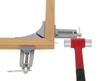 Takagi GISUKE Aluminium-Winkel zum Nageln und 70mm-Klemme, Rechtwinkliges Heften, Grau,